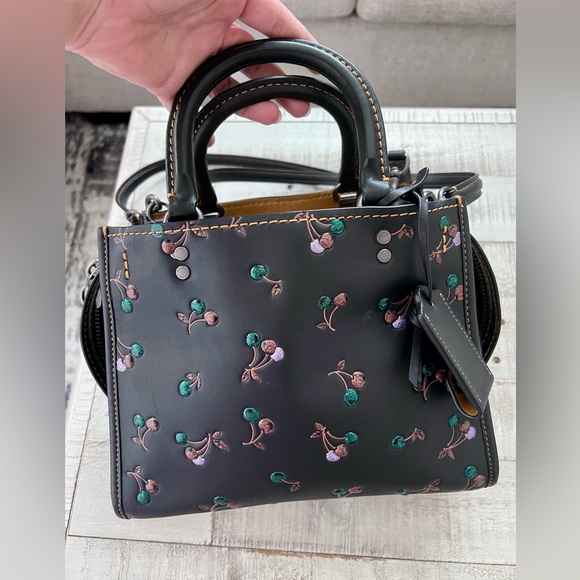 Coach Rogue 25 With glitter Cherry Print - Picture 1 of 9